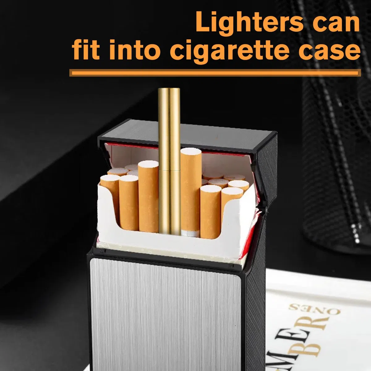 Idota Accendino Vintage in Ottone, Portatile Accendini Vintage Riempibile Lighter Regali per Uomo con Confezione