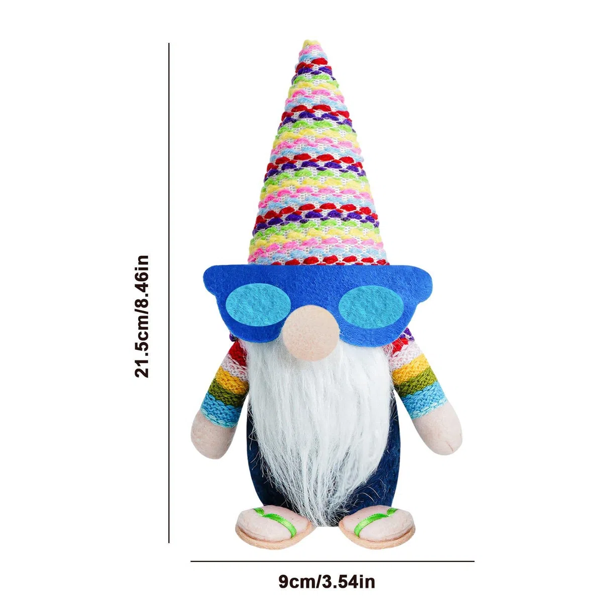 Gnomi Estivi con Occhiali da Sole,Gnomi Groovy Peluche Decorazioni - Gnomi da Spiaggia Primavera Estate Gnomi Decorazione per la casa Nisse Elfo Mascotte Ornamento Scandinavia Decorazione