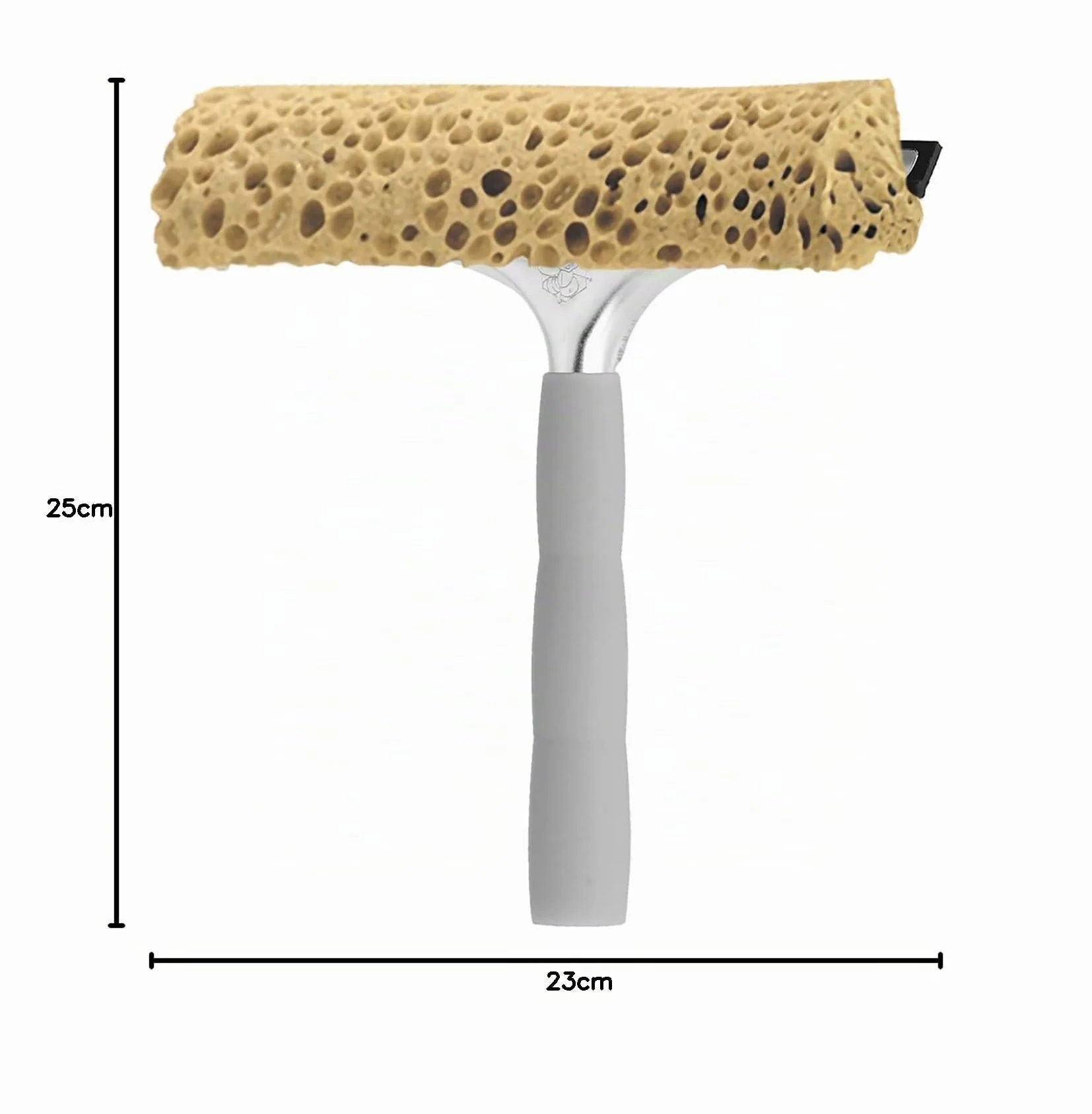 Apex Lavavetri con Spugna Extra-Resistente, Gomma e Struttura in Metallo – Impugnatura Ergonomica – Ideale per Auto e Vetri Esterni – Attacco Universale per Manici