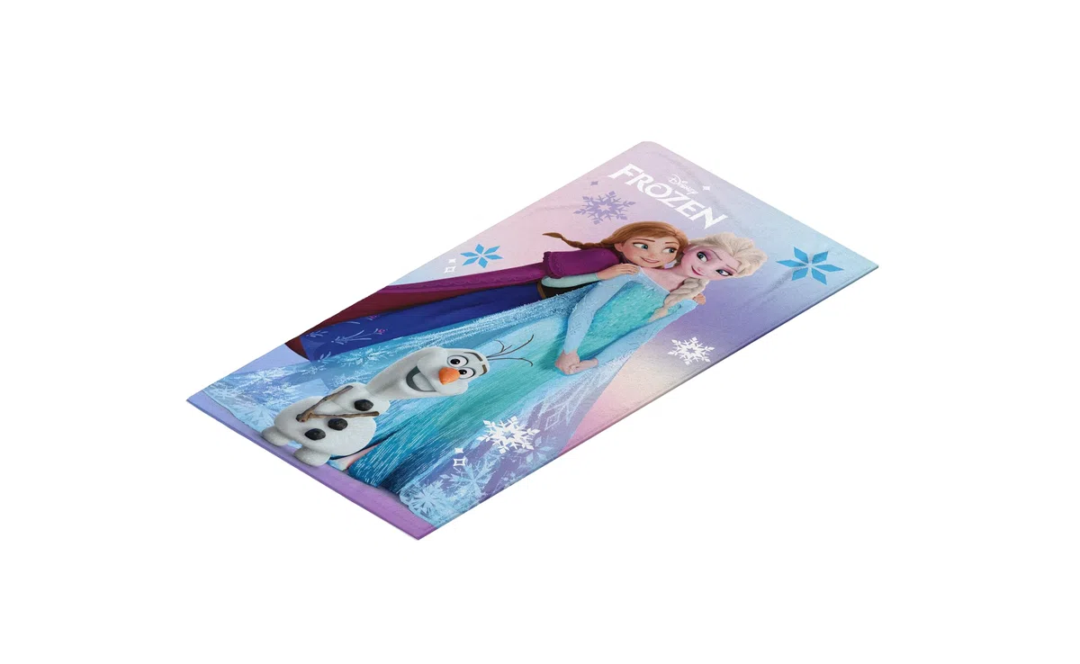 hermet Telo Mare Frozen, 70x140 cm, Asciugamano da Spiaggia o Piscina, 100% Morbido Cotone, Pratico e Leggero