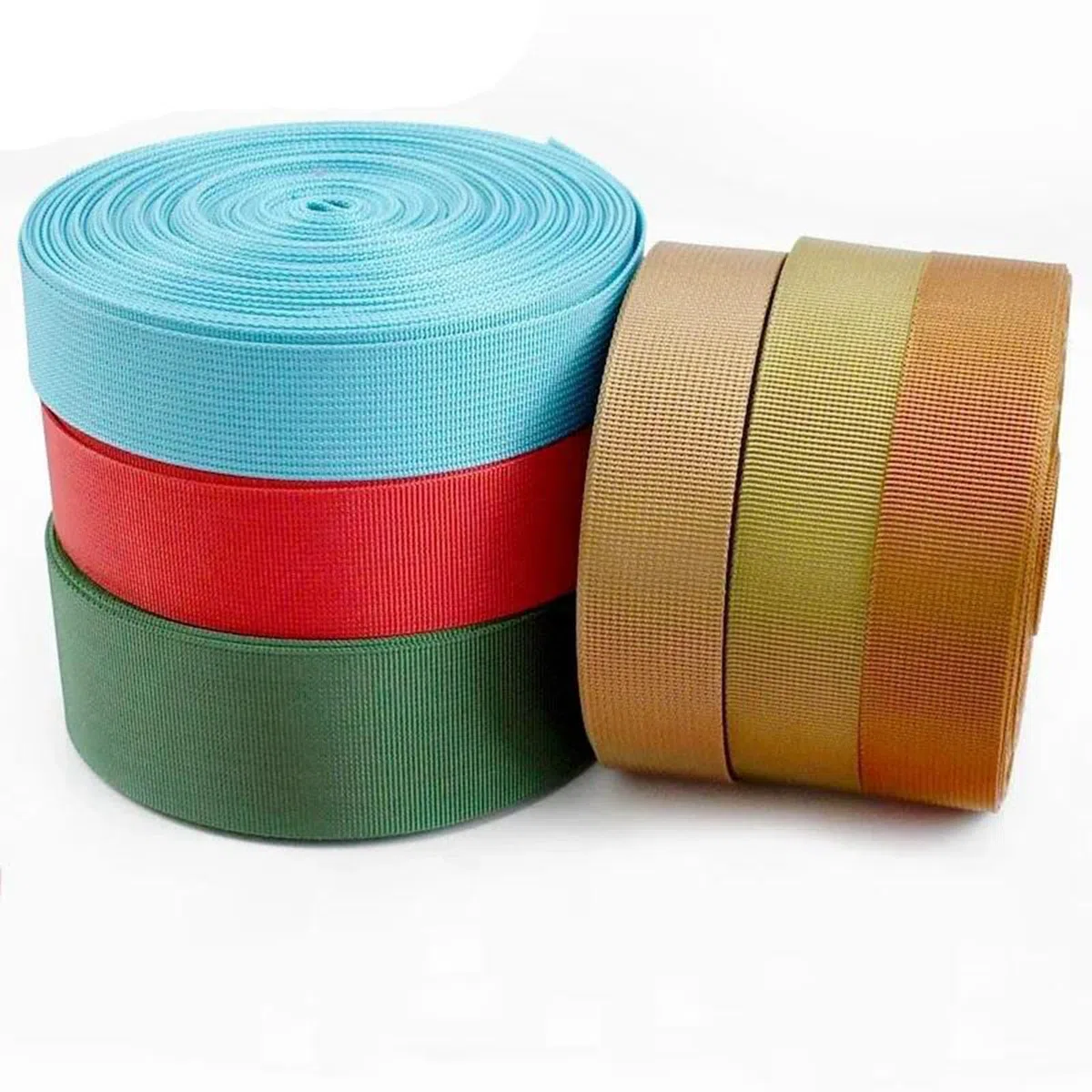 10 Metri di fettuccia in Nylon da 20-50 mm, Cintura di Sicurezza per rifinitura, Nastro, Accessori per Cintura da Cucito,Bianco,20 mm