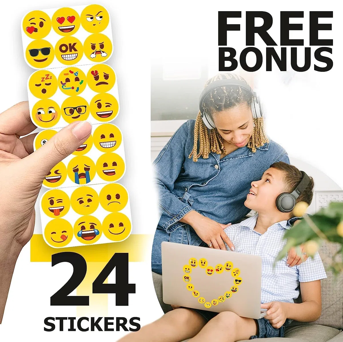 MORCART 54 Pezzi Emoji Calamite Magneti Frigo Smily Magnets Decorazione Frigorifero da Cucina Lavagna per Ufficio Superfici Metalliche e Magnetiche La Scelta Migliore per i Regali