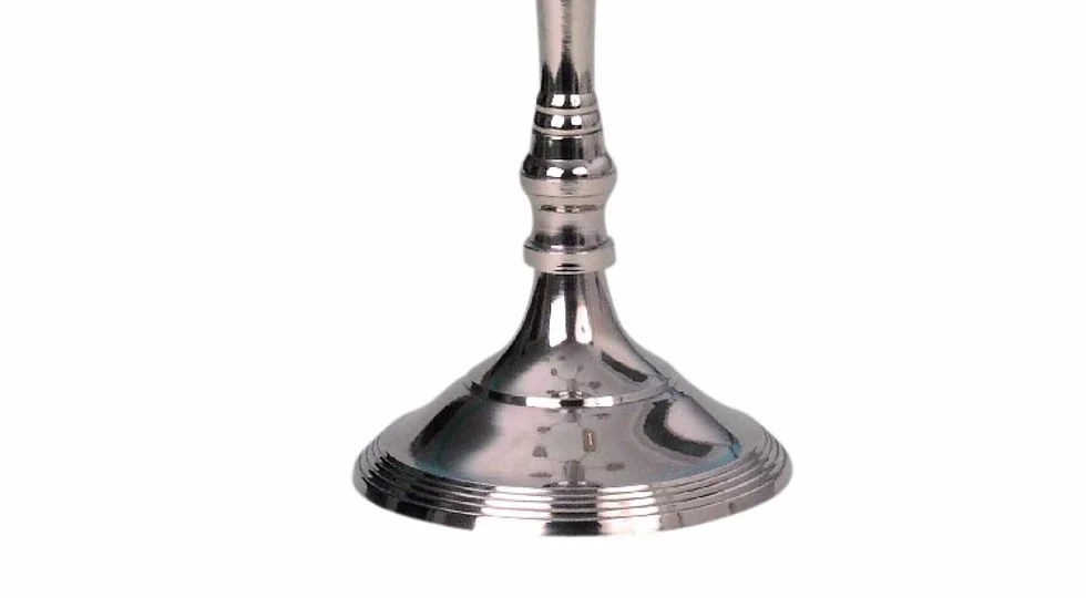 Candelabro a 5 rami argentato Altezza candelabro 100 cm
