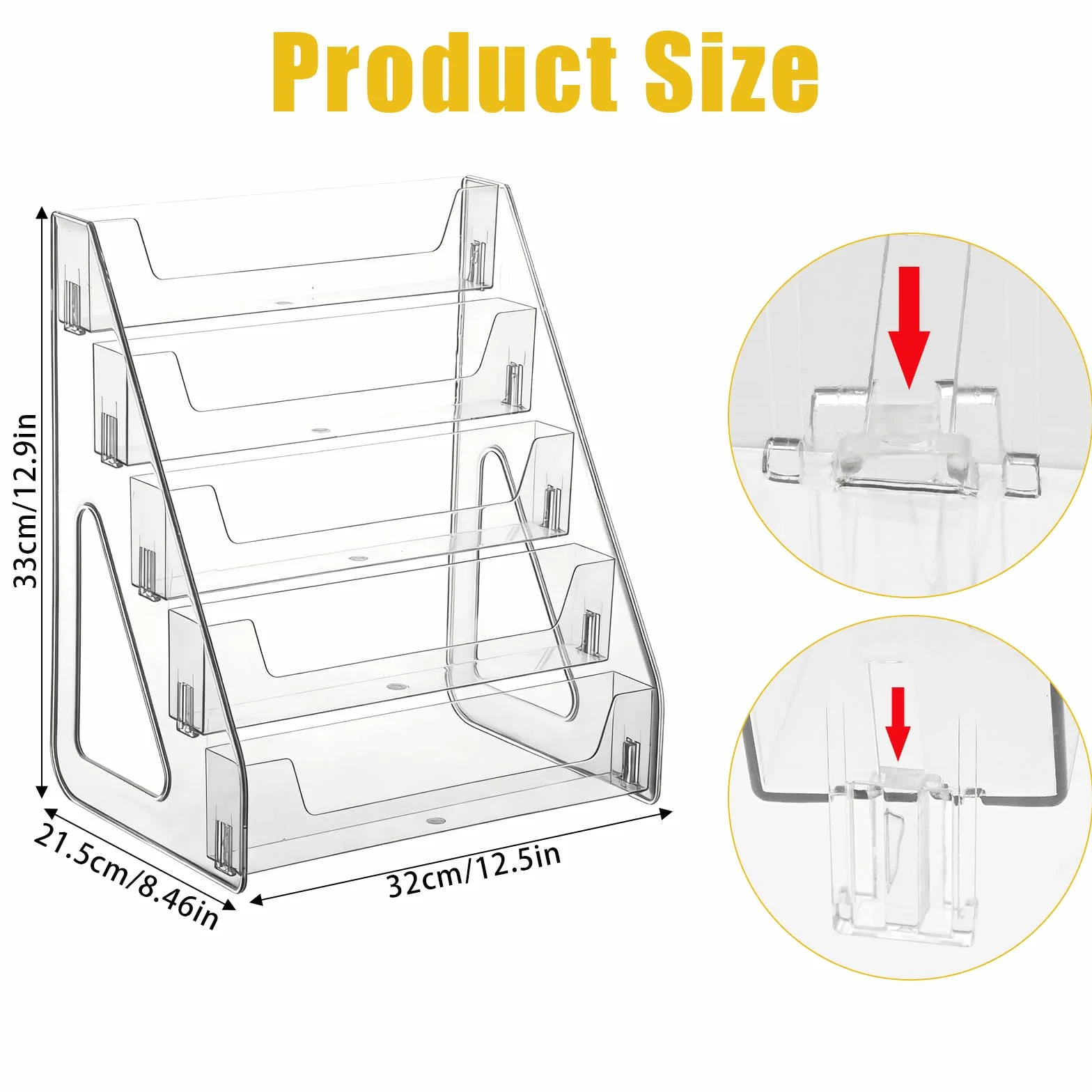 Espositore per Carte Collezionabili, 5 Ripiani Espositore per Biglietti di Auguri, Porta Carte da Collezione Portatile, Organizer per Carte Sportive, Organizzatore per Carte da Collezione