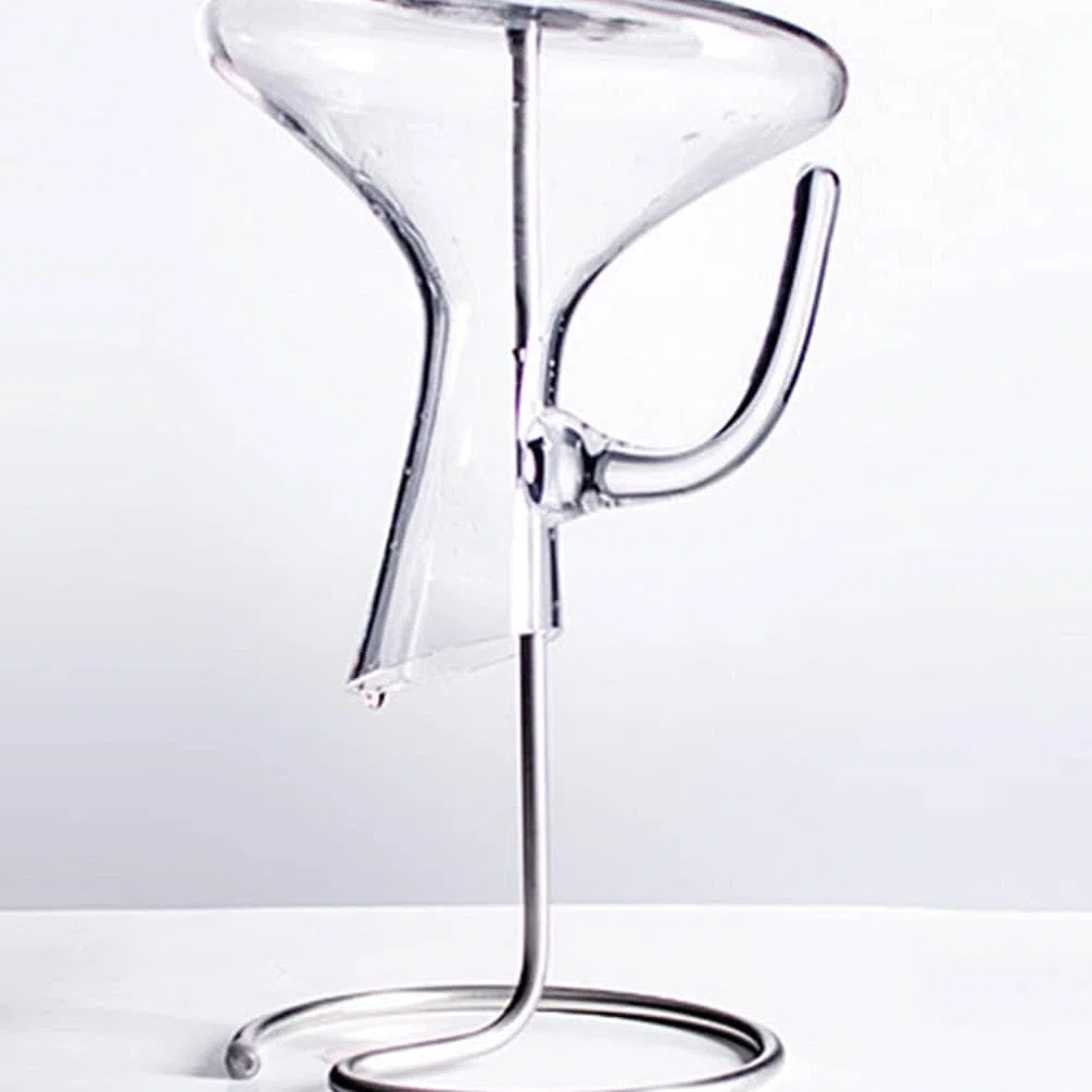 2 Pezzi Stendino per Decanter per Vino in Acciaio Inossidabile/Portabottiglie per Champagne/Contenitore Versatore per Vino Capovolto Supporto per Asciugatura/per Accessori per Uso Domestico in Cucina
