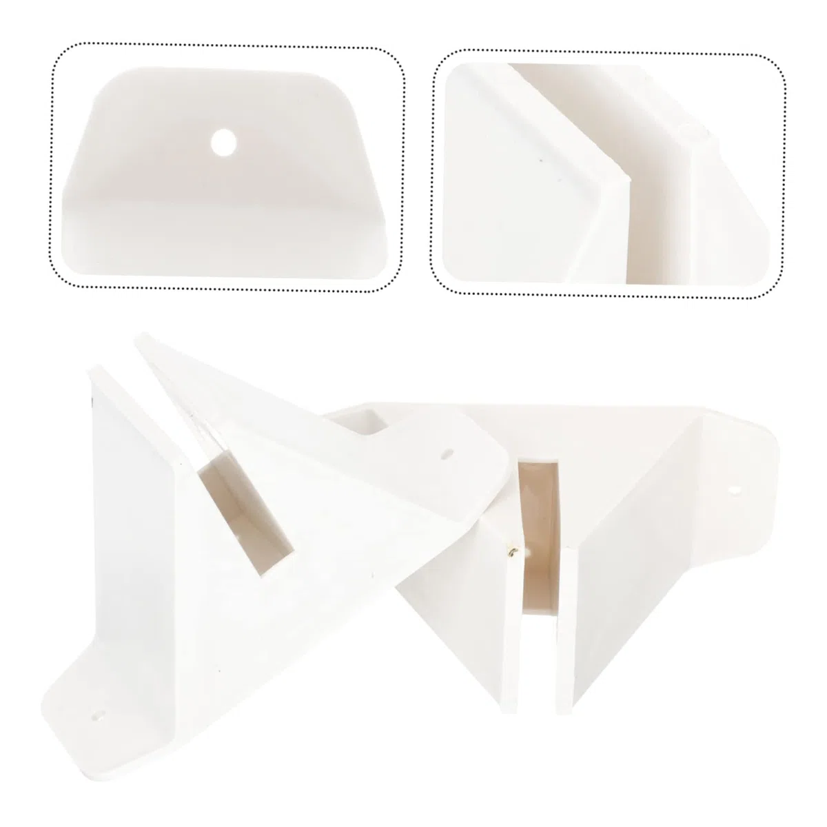 2 Pz Base Dello Schermo Base Divisoria Con Base in Legno Supporto Per Base Divisoria Piedini Del Pannello Dello Schermo Bianca Partitore Di Tensione All'aperto Plastica Ufficio