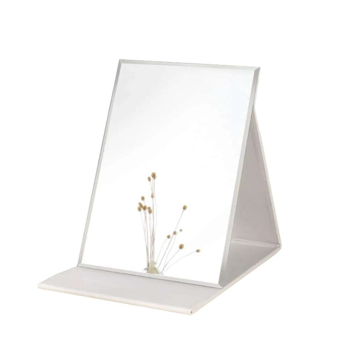Zcooooool Specchio Specchio per il trucco Super HD portatile grande Specchio per trucco multi-stand Angolo libero/portatile/da tavolo Specchio pieghevole,25.5X18 cm (10X7 pollici)