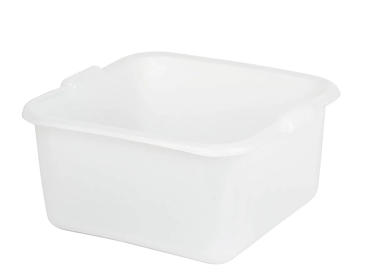 Mobil Plastic - Bacinella/Bagno Quadro in plastica 32x32 per Alimenti - Bianco Neutro