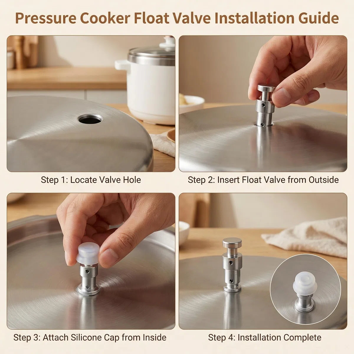 2 pezzi di guarnizioni di ricambio per valvola galleggiante per pentole a pressione con 6 guarnizioni di tenuta per Instant Pot Duo 3, 5, 6 Qt Duo Plus 3, 6 Qt Ultra 3, 6, 8 Qt Lux 3 Qt