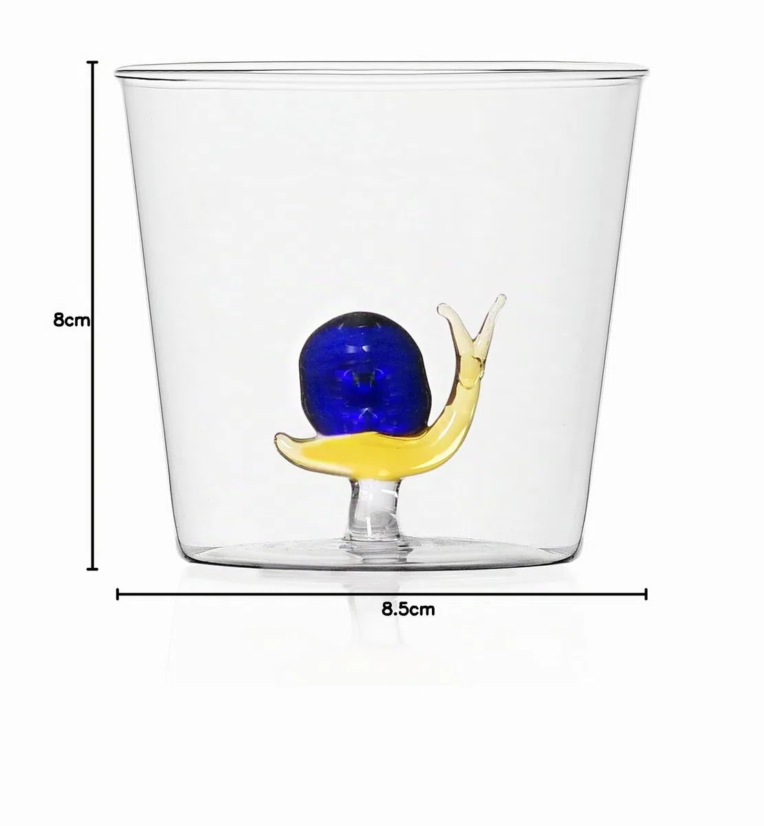 Ichendorf Milano Tumbler Chiocciola | Collezione Animal Farm | 35 cl | Vetro Borosilicato | Fatto a Mano
