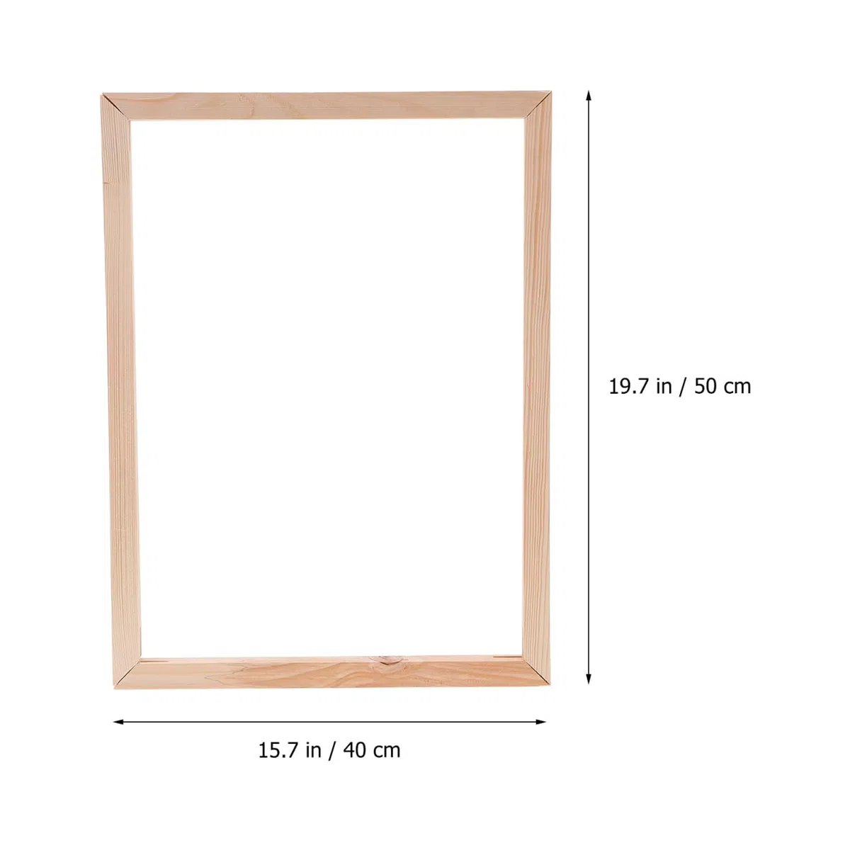 Set Cornice in Legno Massello 40x50 Cm per Pittura a Olio, Telaio Fai da Te Barre per Tensione Tela, Supporto Pratico per Artisti e Appassionati di Pittura Creativa