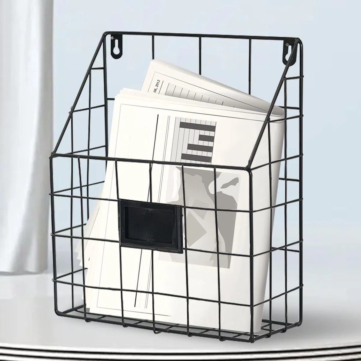 25 x 10 x 30,5 cm, cestino per poste, porta giornali, documenti, in ferro, a parete, durevole e resistente all'usura, per la casa, l'ufficio e altro ancora