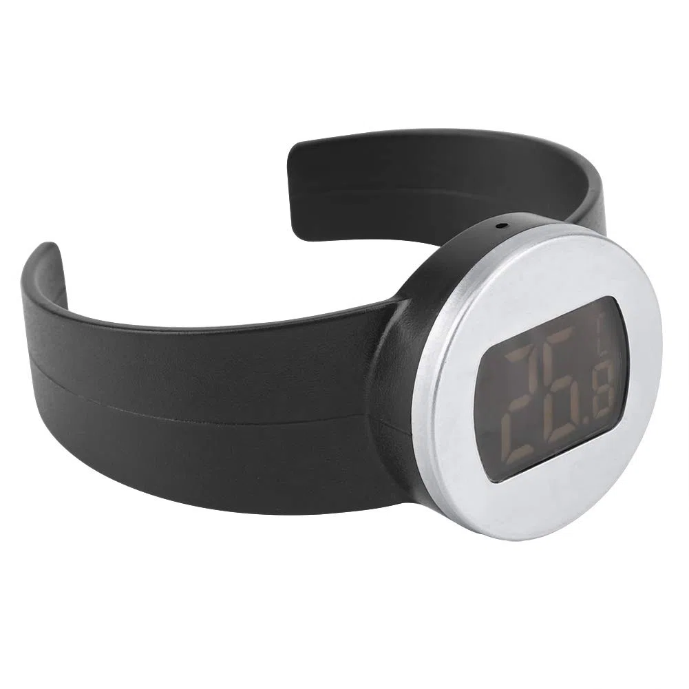 Termometro per bottiglia di vino, termometro per bottiglia di vino con bracciale a lettura istantanea con ampio display LCD
