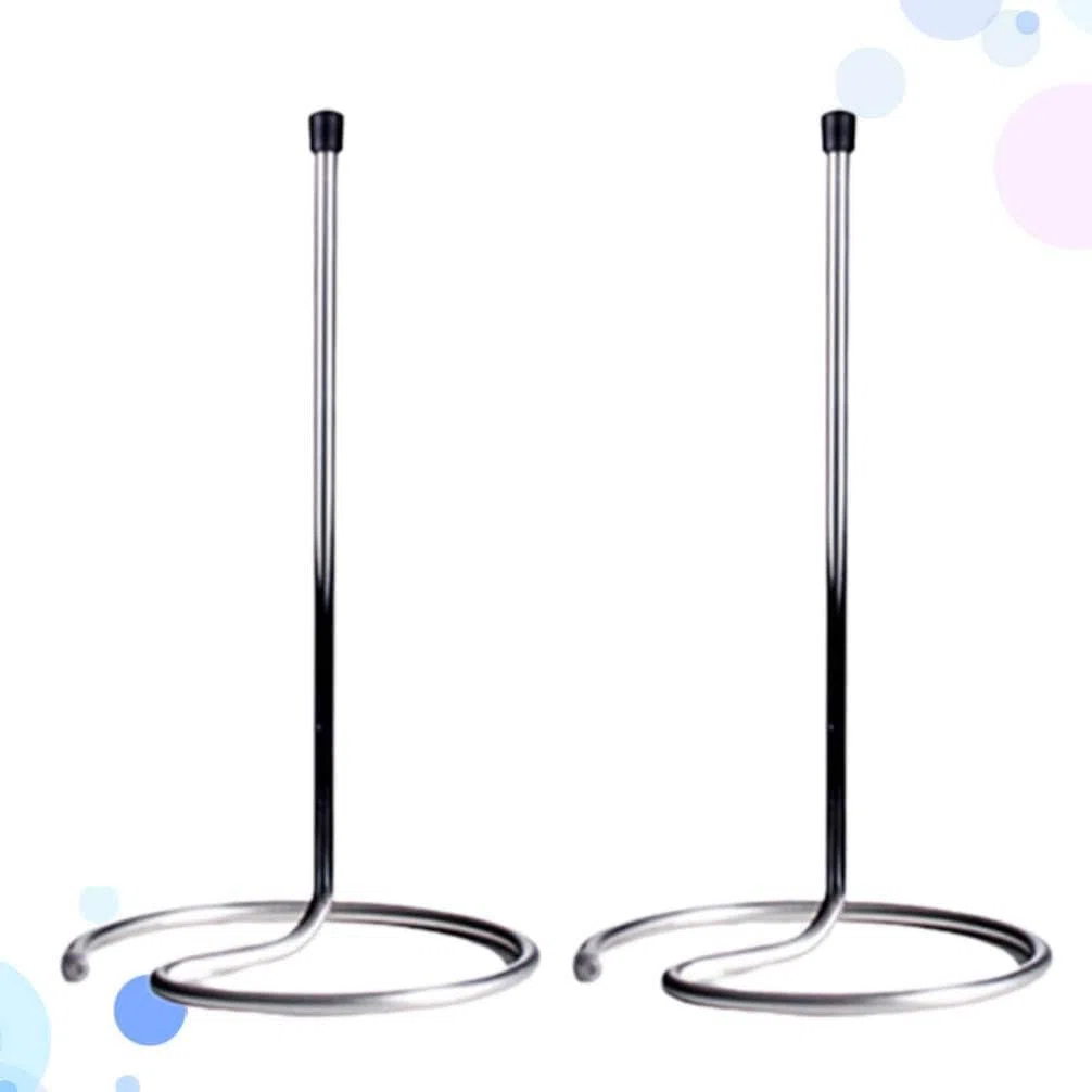 2 Pezzi Stendino per Decanter per Vino in Acciaio Inossidabile/Portabottiglie per Champagne/Contenitore Versatore per Vino Capovolto Supporto per Asciugatura/per Accessori per Uso Domestico in Cucina