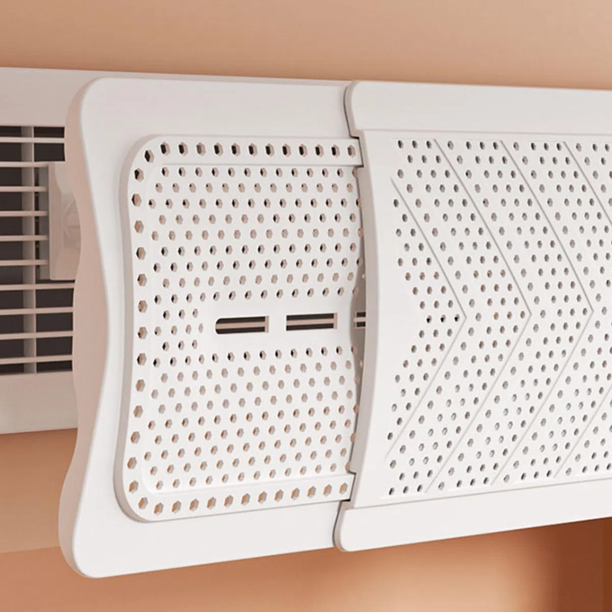 Deflettore per Grata del Condizionatore d'Aria per Casa,Baffle per Finestra AC | Copertura Regolabile Deflettore per Bocchette Soffitto Sistemi Climatizzazione Camera da Letto Salotto