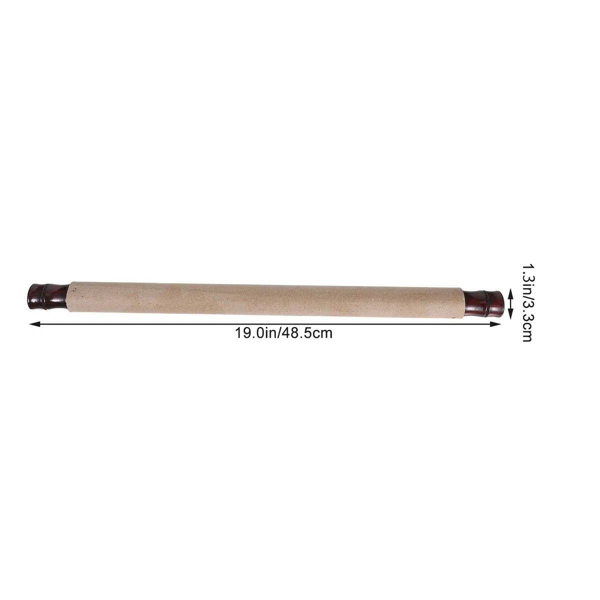 2pezzi Bacchette in Legno per Calligrafia e Pittura con Testa Asta, Accessori per Montaggio Conveniente di Dipinti e Poster, Design Elegante per Uso Domestico