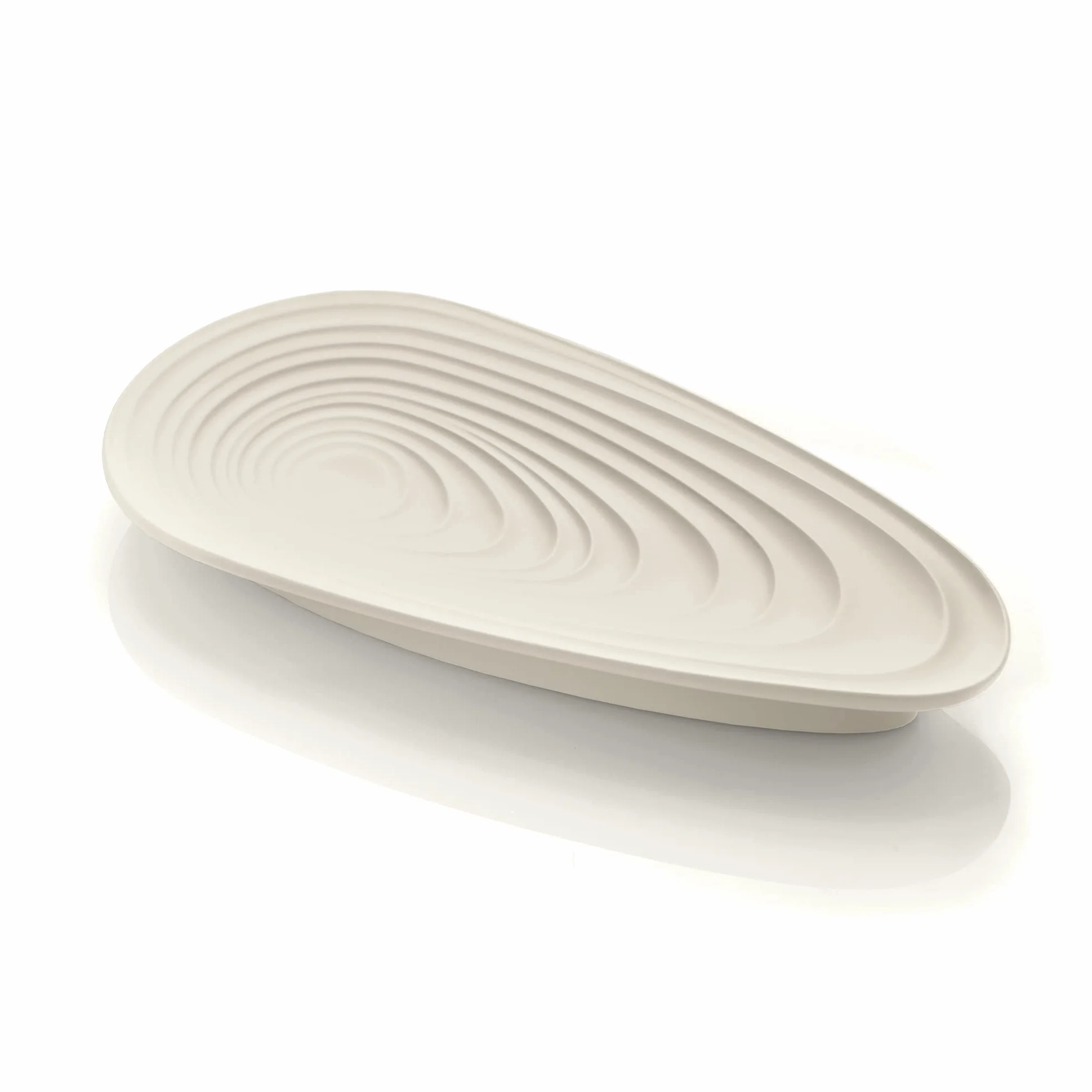 Guzzini - Eco-Kitchen, KEEP CLEAN, Poggiamestolo, Poggia Posate, Materiale Riciclato - Bianco Latte, 25x12,5xh 3 cm - 179900156