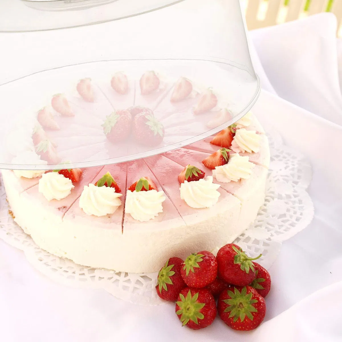 Westmark Copri-torta, Ø 30 cm, Con manico, Plastica, Trasparente, 34242251