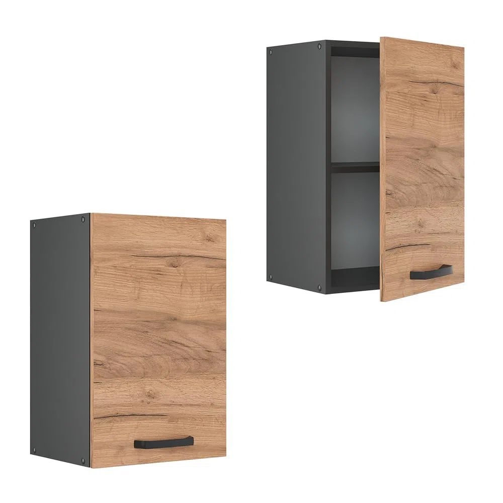 Vicco Pensile da cucina R-Line, Rovere dorato, 40 cm, per la libera combinazione all'interno di sistemi cucina modulari