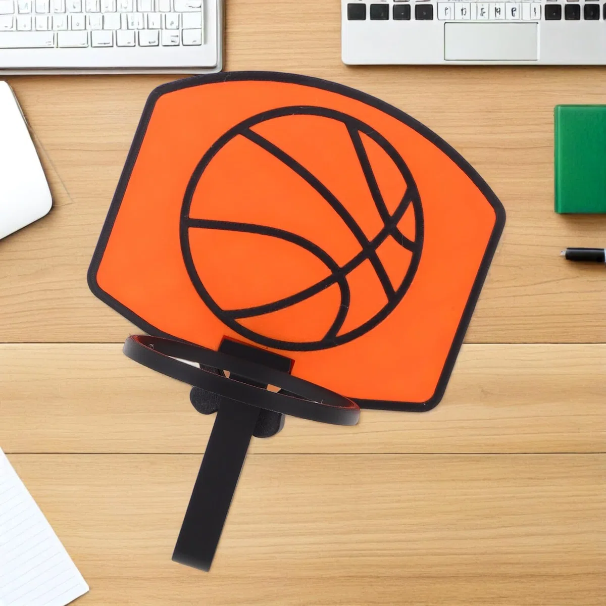 BESPORTBLE Mini Contenitore da Basket in Plastica Arancione per Cestino della Spazzatura, Design Raffinato, per Impiego Interno in Casa e Ufficio