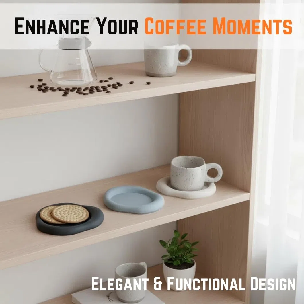Set di 3 Sottobicchieri in silicone a forma di nuvola, Antiscivolo e resistenti al calore per bevande, Ideali per casa, Ufficio, Bar e ristorante – Design decorativo personalizzato