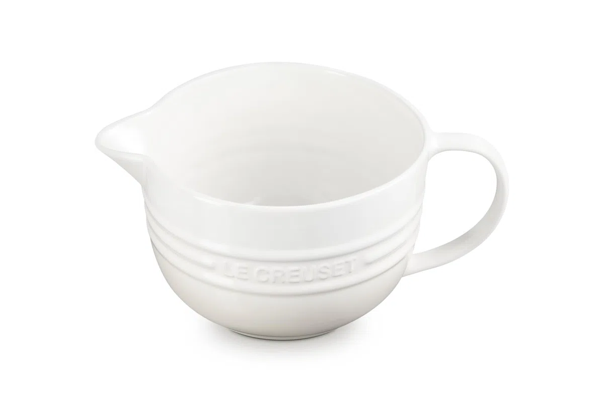 Le Creuset Ciotola per impastare in gres vetrificato, 2 L, Meringue, 70106207160002