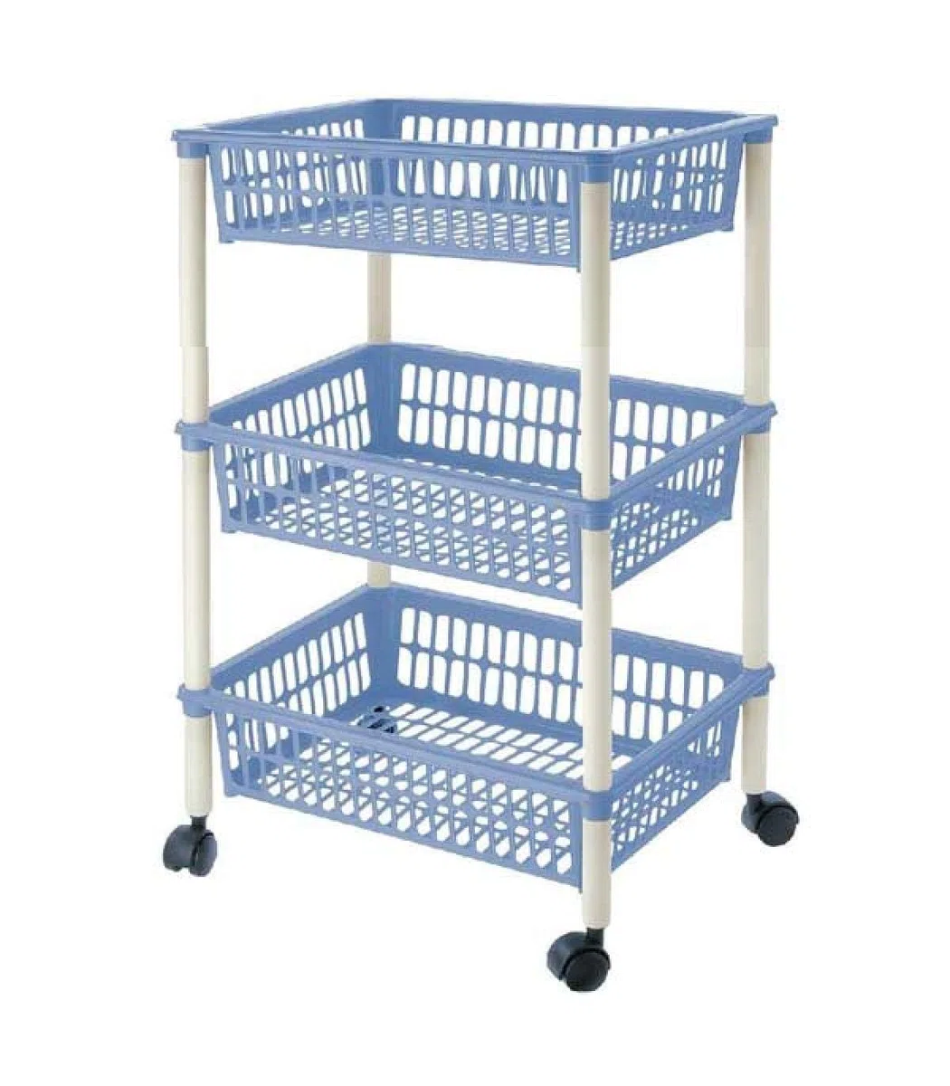 Carrello per Verdure Tontarelli Smontabile Plastica 3 Cassetti (40 X 29 x 62 cm) Verde