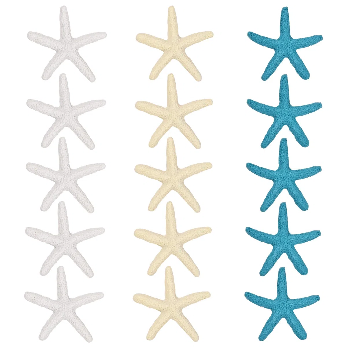 15 Pezzi Stelle Marine Decorative, Stella Marina in Resina, Decorazioni Miniature