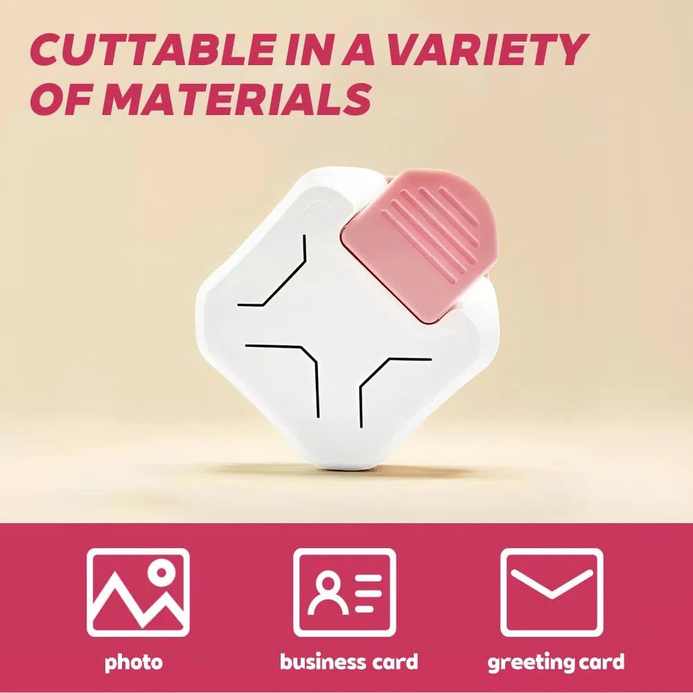 2 Pezzi Perforatrice per Carta 3 in 1 Angoli Arrotondati Mini Fustelle Angolari Portatili per Progetti fai da te Scrapbooking Creazione di Biglietti Altro
