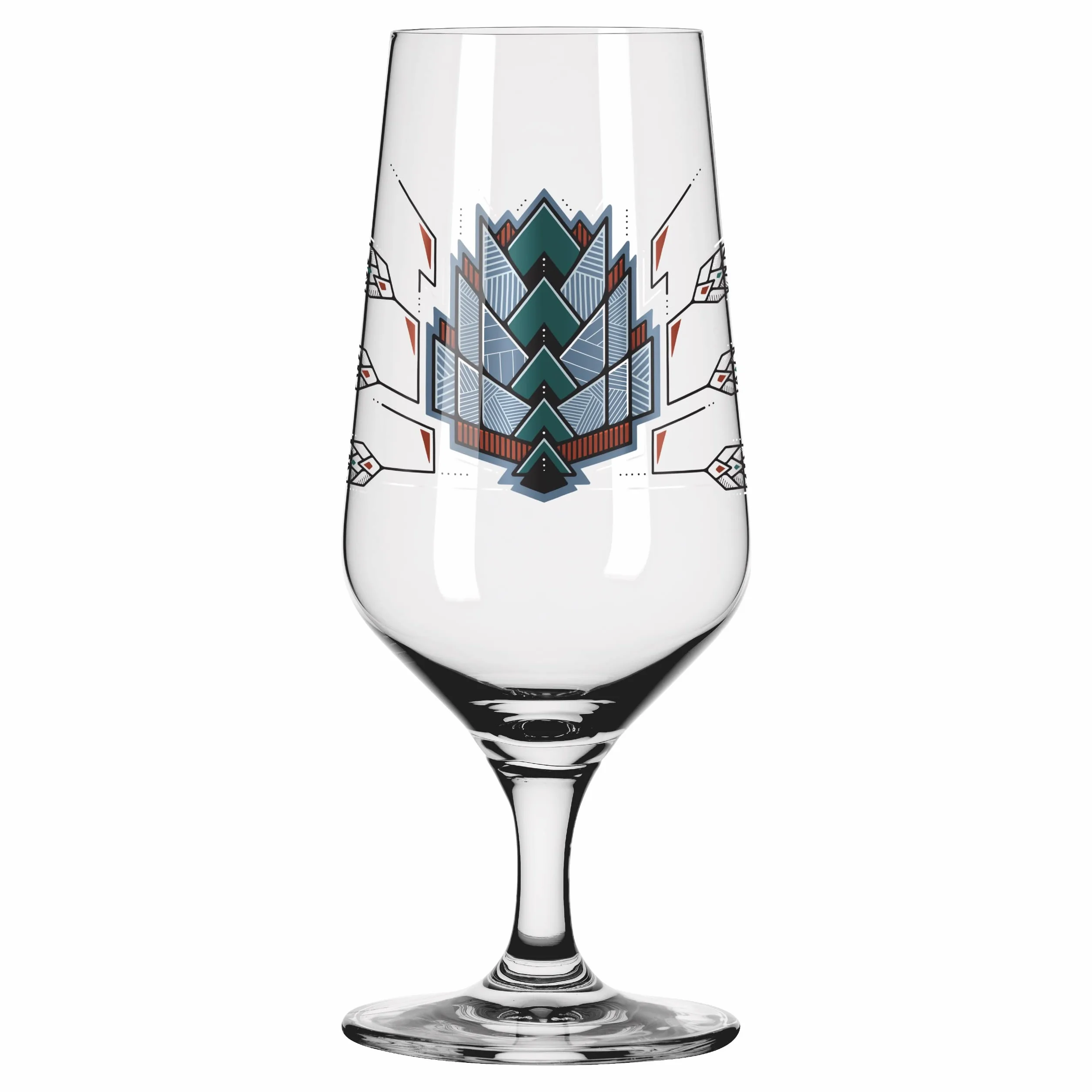 RITZENHOFF 6201001 - Set di 2 bicchieri da birra, 374 ml, con illustrazioni, multicolore Made in Germany
