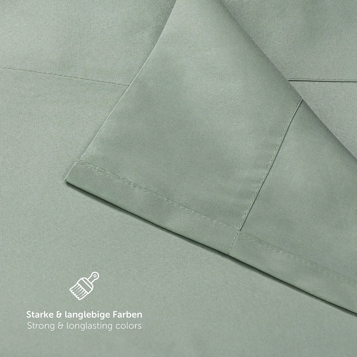 Blumtal lenzuola matrimoniali basic 280x275cm per materassi 180x200cm - lenzuola letto matrimoniale senza elastico - lenzuolo matrimoniale sopra certificate OEKO-TEX e in microfibra - in verde