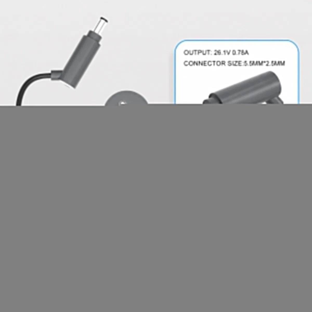 26.1V Caricabatterie Compatibile con Dyson V6 V7 V8 Animal Absolute Aspirapolvere, Caricatore Alimentatore per DC58 DC59 DC61 DC62 DC72 DC74 SV03 SV04 SV05 SV06 SV09 SV10 SV11 Adattatore Charger