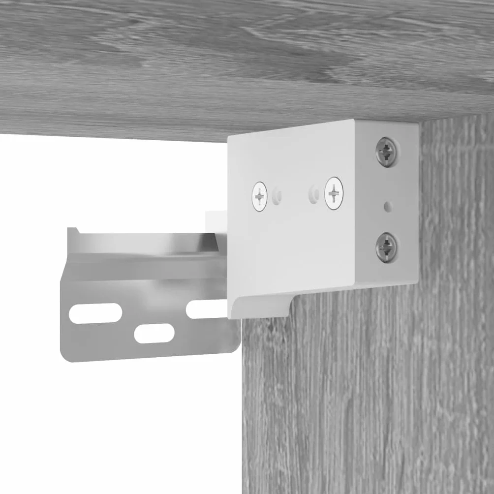 vidaXL Mobile a Parete Grigio Sonoma 69,5x34x90 cm Legno Multistrato, armadietto a Muro, portaoggetti pensile, pensile, pensile a Muro, Mobile pensile