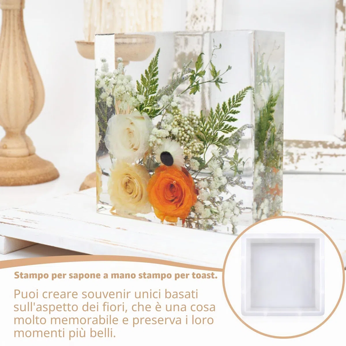 Grandi Stampi in Silicone Molini in Resina Epossidica Quadrati Molini in Resina Epossidica Molini in Resina Silicone Molini in Silicone in Resina Epossidica per Cubi Stampi in Silicone per Arti e