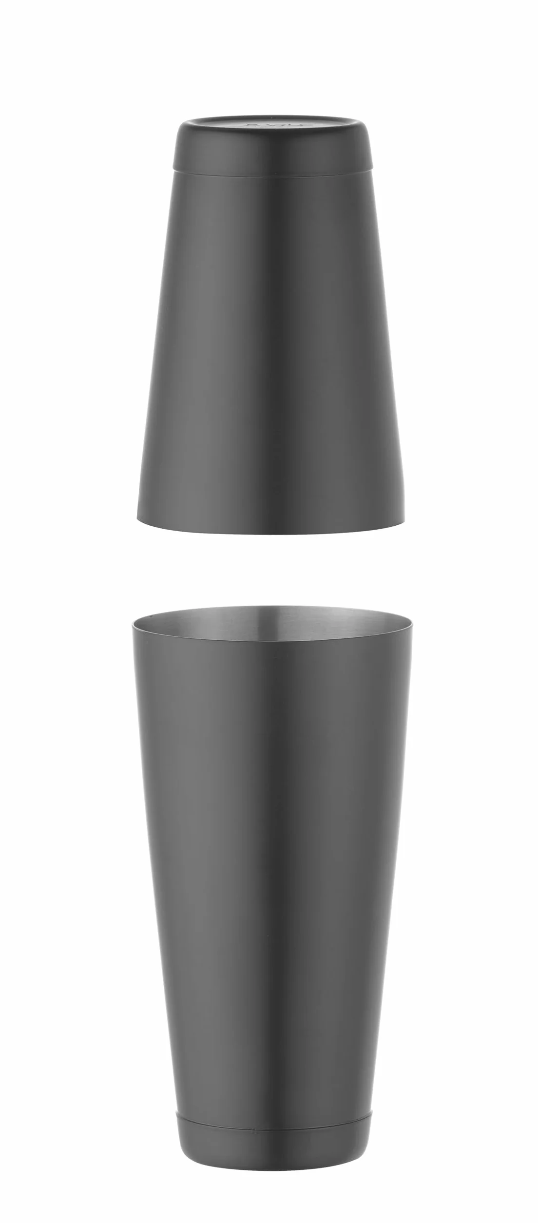 HENDI Cocktail Shaker, BarUp, agitatore Boston Tin-on-Tin, uso universale, 2 bicchieri di metallo ponderati: 600ml, ø90x(H)140mm e 800ml, ø92x(H)174mm, inox, nero