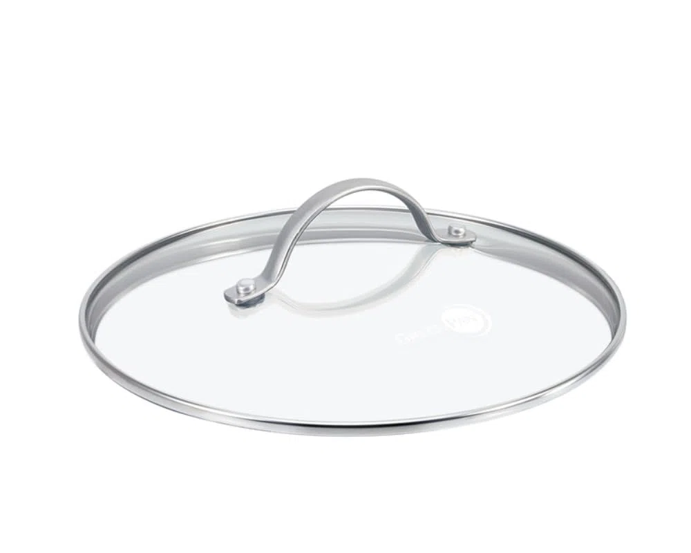 GreenPan Universal Coperchio in Vetro da 18 cm con Manico in Acciaio Inossidabile, Lavabile in Lavastoviglie e Adatto al Forno fino a 190°C