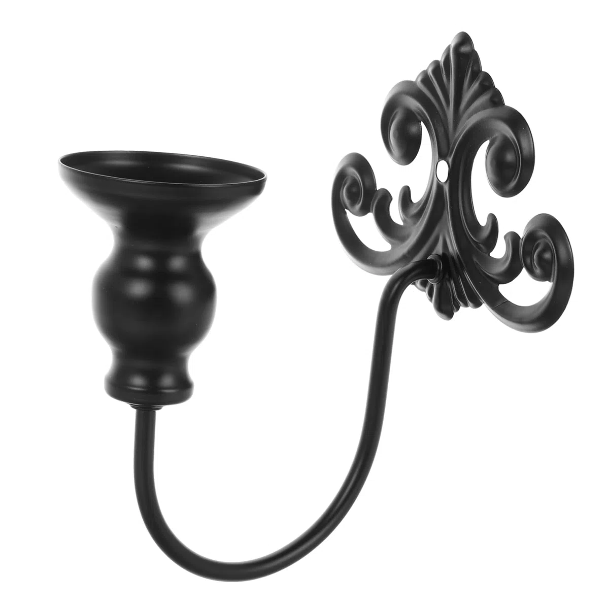 Didiseaon Applique da Muro in Ferro Nero Design Classico e Raffinato, Portacandele da Muro per Decorazioni Murali Soggiorno, Uso Multi-Room e Sicurezza Migliorata