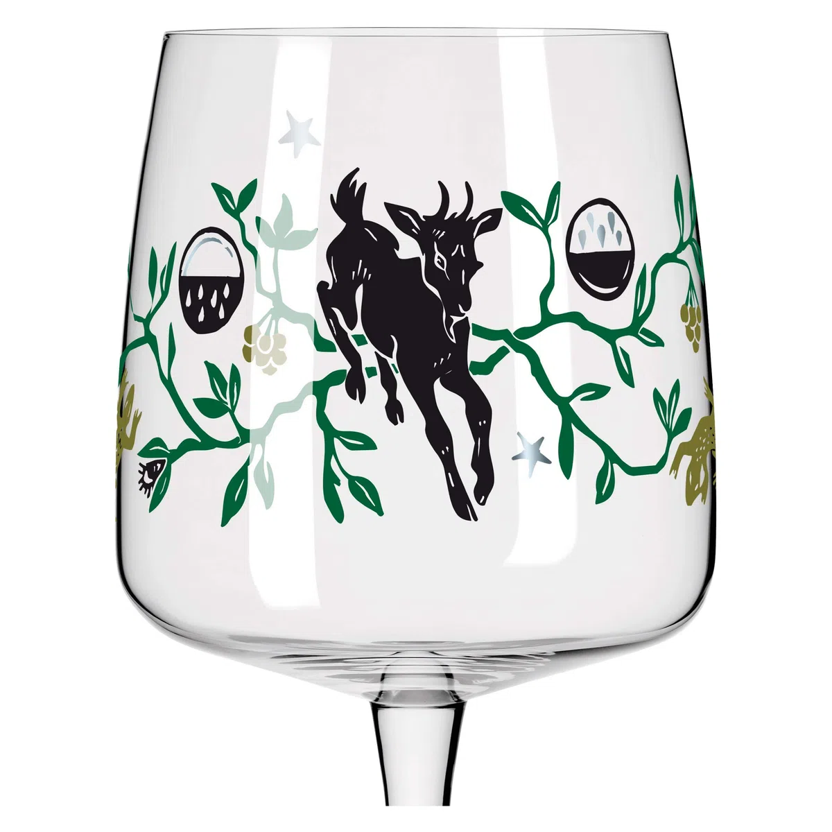Ritzenhoff 3458004 Bicchiere da gin 700 ml - Serie Fabelkraft motivo n. 4 - Bicchiere da cocktail con illustrazione di un fauno - Made in Germany