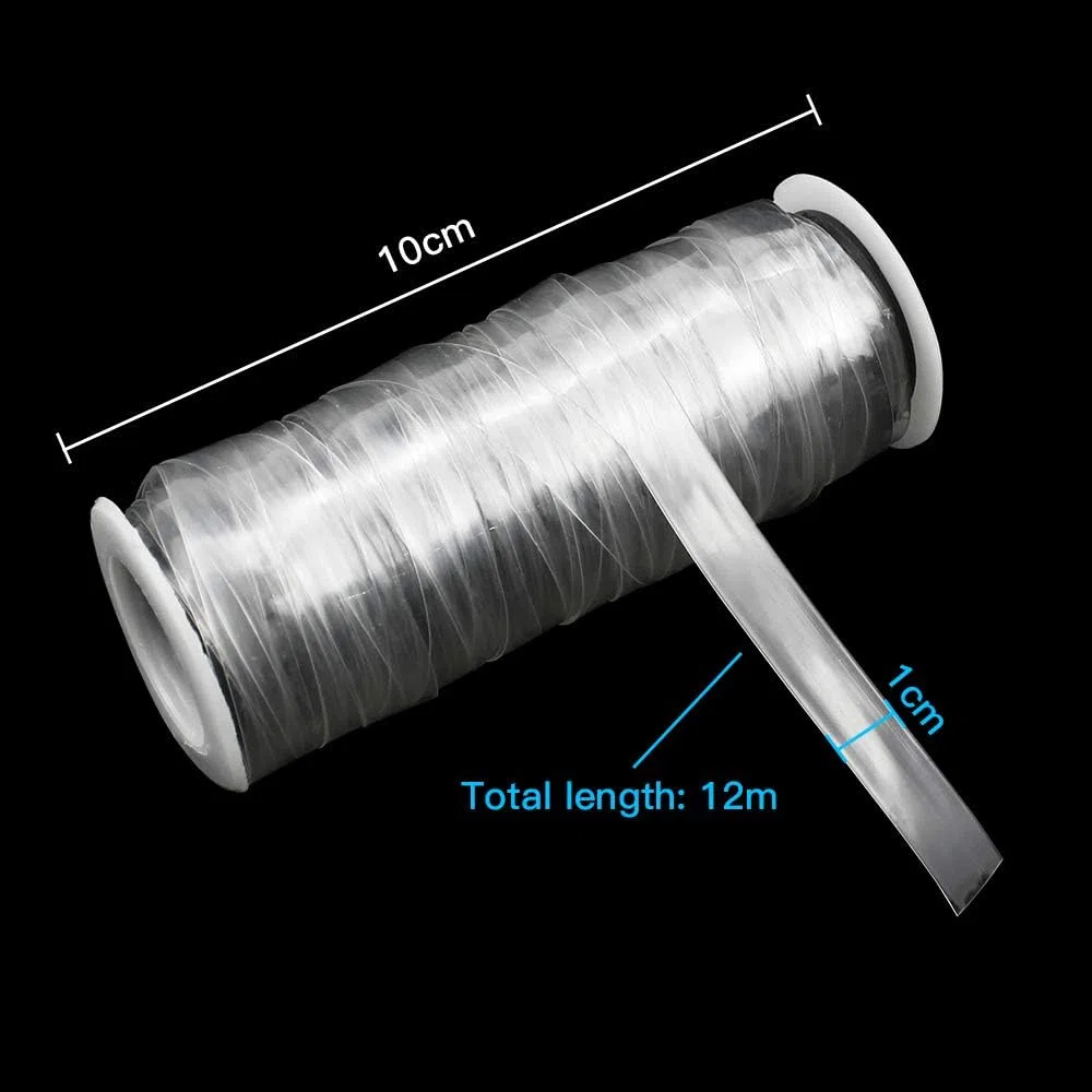 1cm x 12 m Banda Elastica Trasparente TPU Trasparente ad Alta Flessibilità Elastico Elasticizzato Leggero Elastico Antiscivolo Fascia Elastica trasparente per Gonna Progetto da Cucire Panno
