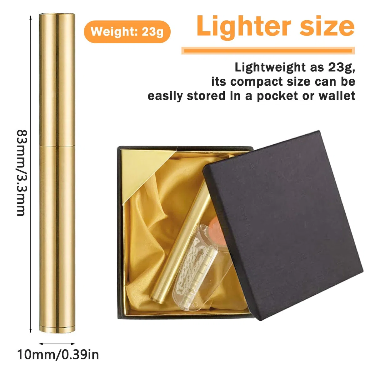 Idota Accendino Vintage in Ottone, Portatile Accendini Vintage Riempibile Lighter Regali per Uomo con Confezione