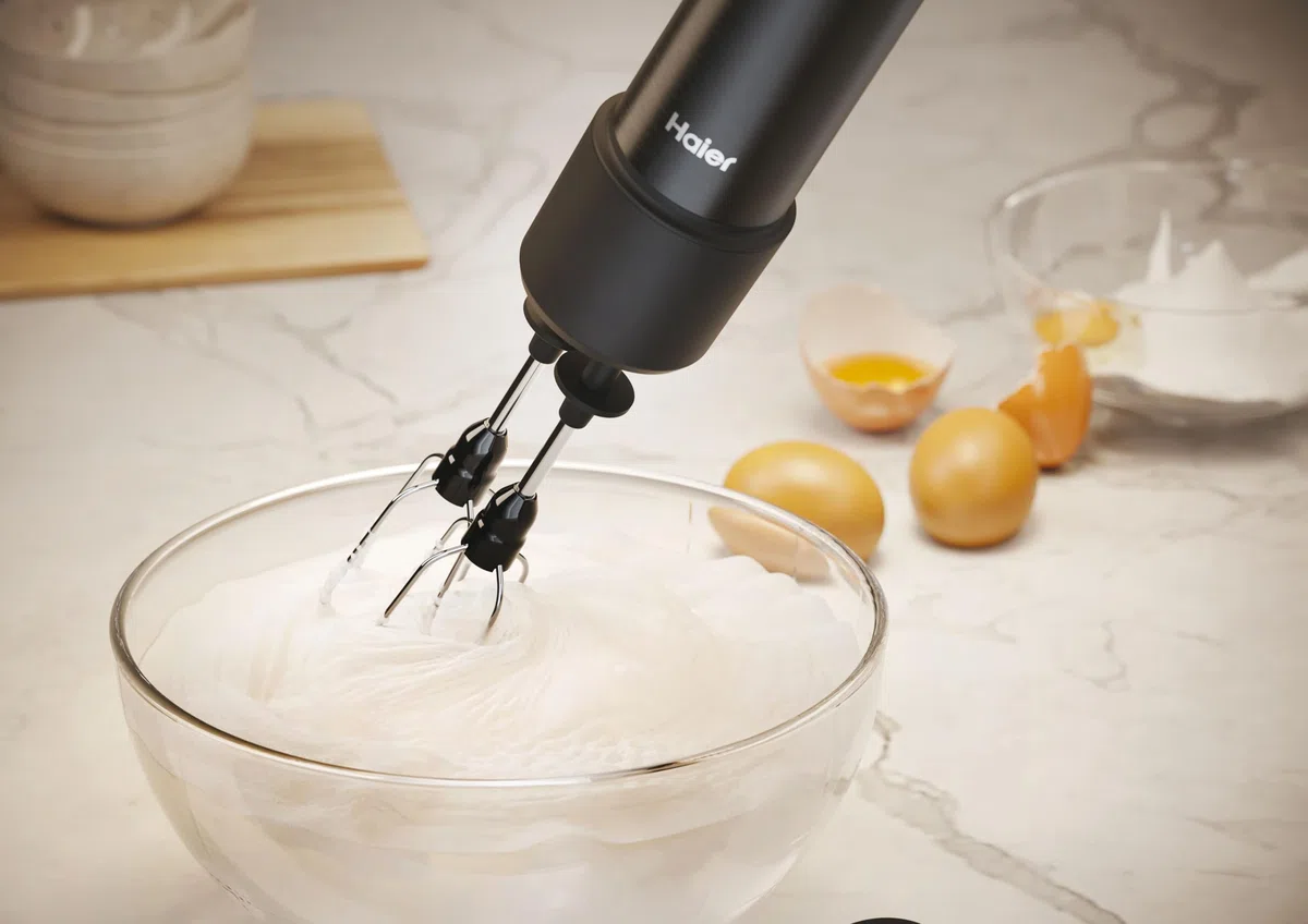 Doppia frusta Haier, compatibile con frullatore a immersione Serie 5, due volte più veloce, risultato omogeneo, lavabile in lavastoviglie