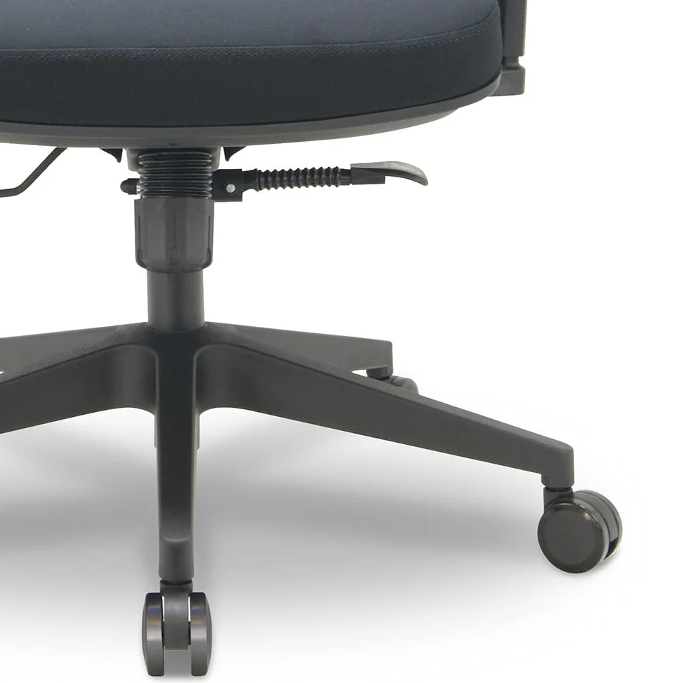 Waytex 78188 Ruote Grandi Diametro 60 mm per Sedia da Ufficio Universale - Colore Nero - Confezione da 5