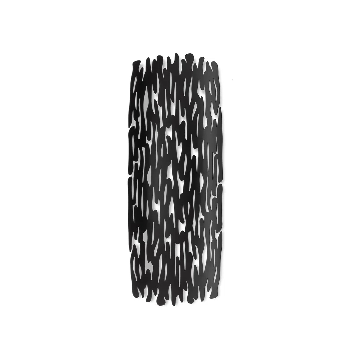 Alessi BM01 B Bark Centrotavola in Acciaio Colorato con Resina Epossidica, Nero