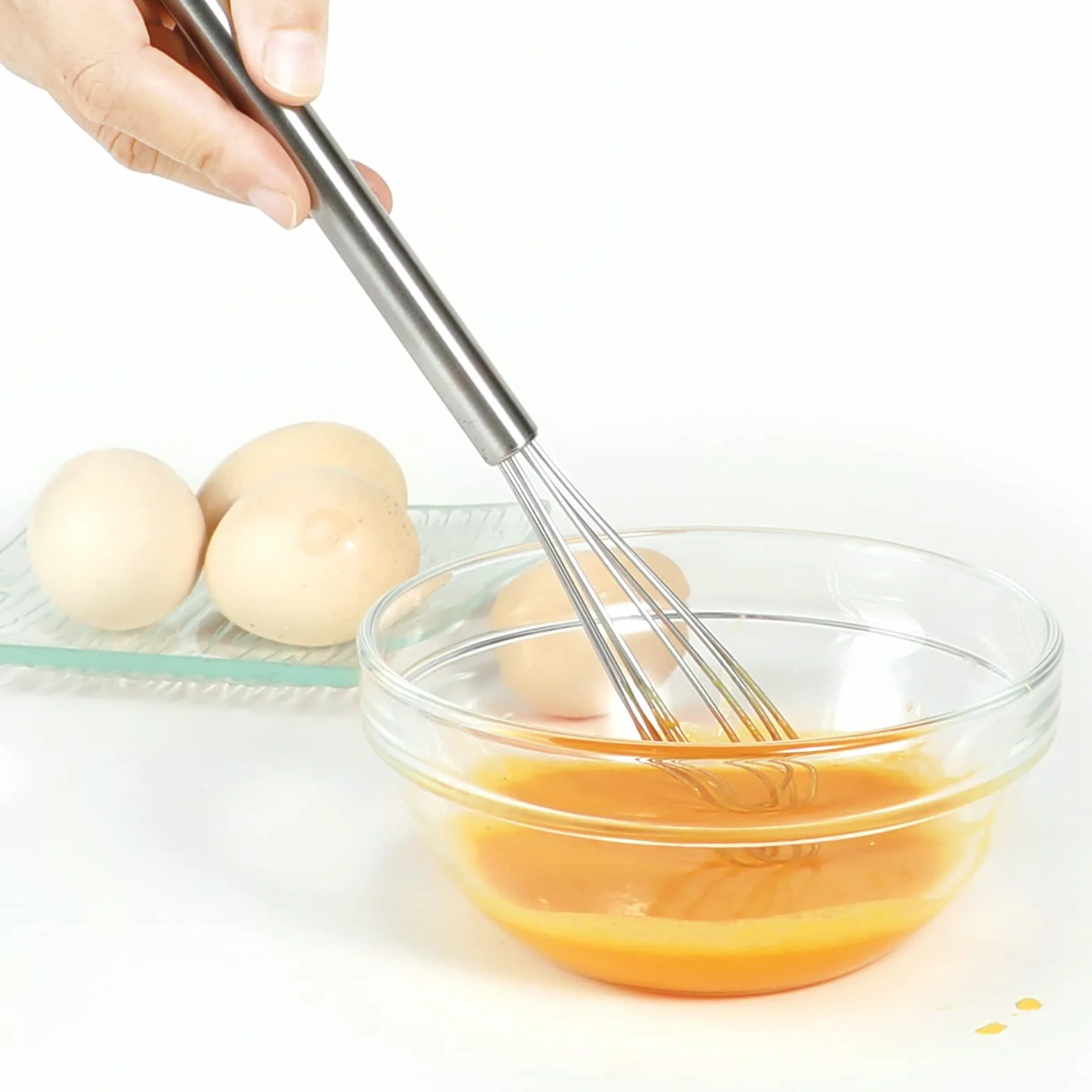 Webake Set di 3 Fruste in Acciaio Inox - Mini Frusta per Mescolare, Montare e Frustare
