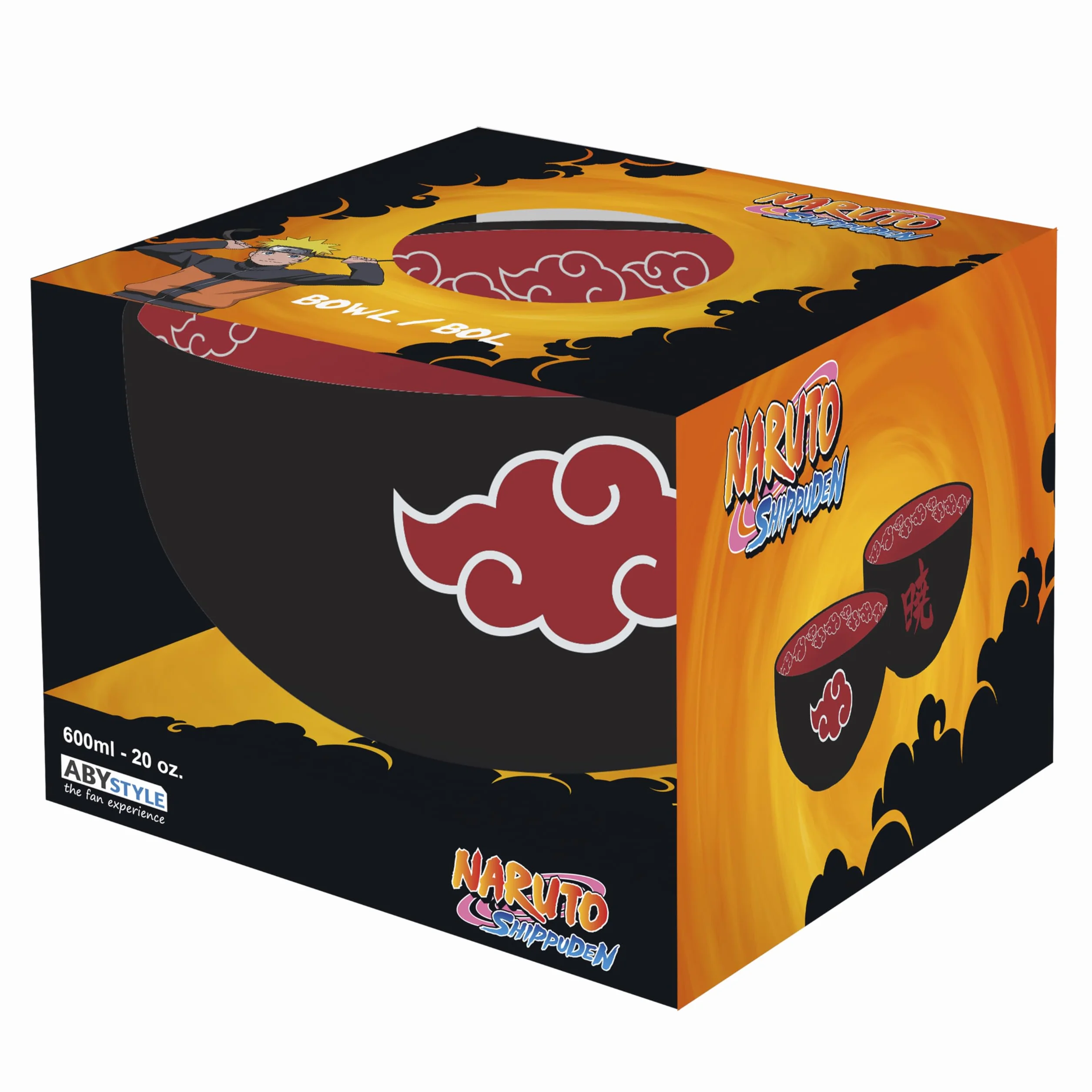 NARUTO SHIPPUDEN - Bowl - 600 ml - "Akatsuki" cardboard pkg