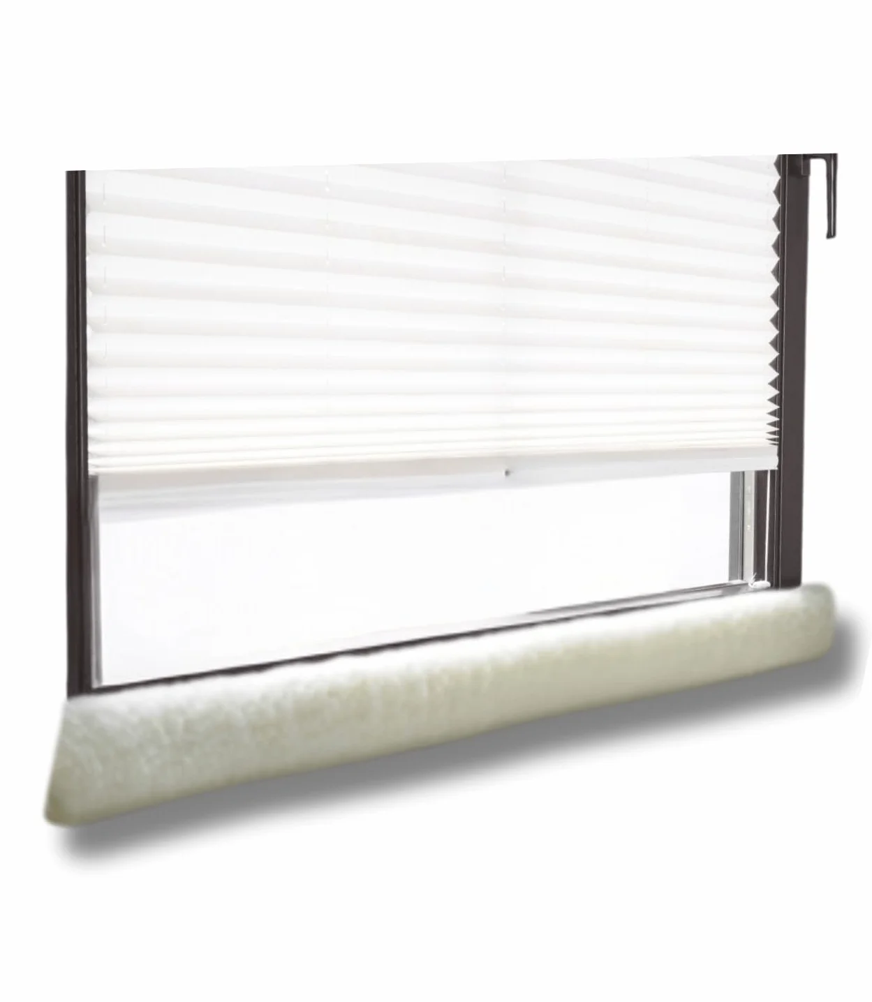 K. & N. Schurwolle 551 - Paraspifferi in lana vergine per finestre, 150 cm, colore: Naturale