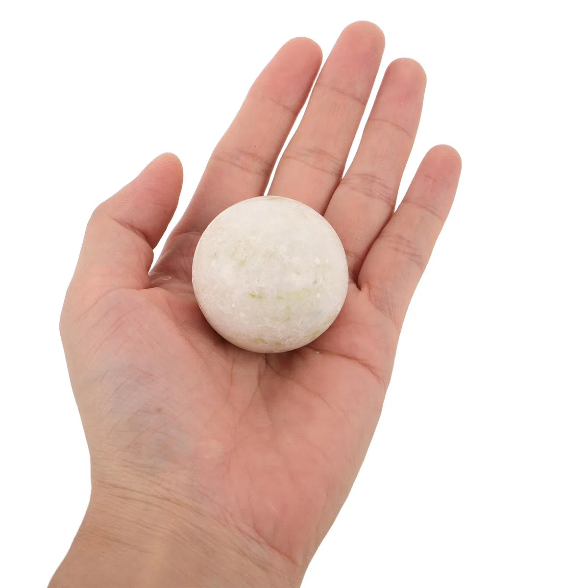 Sfere Decorative in Pietra per Centrotavola e Vasi, 4 Pezzi Riempitivi in Marmo Bianco e Nero per Decorazioni Interni Rustiche e Tavoli da Pranzo