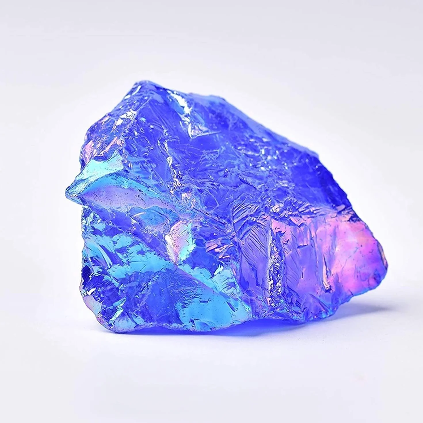 Namvo 2pcs Cristallo Naturale Pietra Grezza placca al Quarzo esemplari Minerale Grezzo Minerale Pietra preziosa Serbatoio di Pesce Decorazione energia Regalo Fai da Te