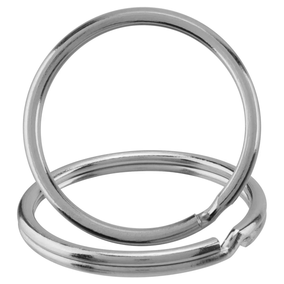 Set di 150 anelli portachiavi rotondi da 30 mm, adatti per chiavi, per il fissaggio di collane, bracciali, lavori di bricolage, decorazioni