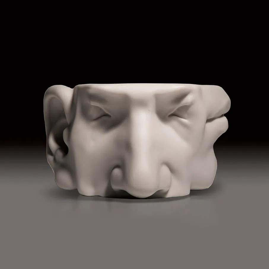 Scultura combinata con cinque caratteristiche facciali (occhi/naso/orecchie/bocca/sopracciglia tutto in uno) – strumento didattico artistico per schizzi, struttura della testa, antiurto e